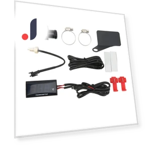 Universal Motorcycle LCD Water Temperature Gauge — Water & Oil Temperature, Neoglint