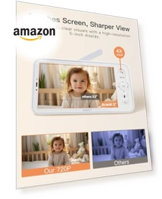 Baby Monitor with 2 Cameras — Baby Monitors, ARENTI