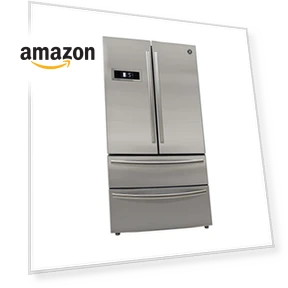 French Door Refrigerator with Ice Maker and Dual Drawer Bottom Freezer — Mini Fridges, BRAMA