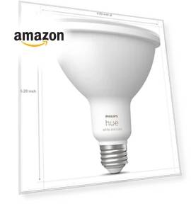 Smart 100W PAR38 LED Bulb - White and Color Ambiance Color-Changing Light — Lighting Solutions, Philips Hue