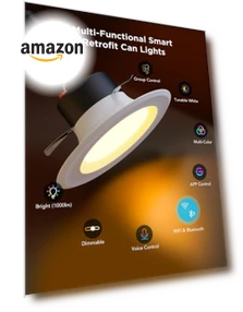 Smart Retrofit Recessed Lighting — LED, Govee