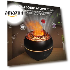 Volcano Fire Flame Aromatherapy Diffuser — Diffusers, Yaledi