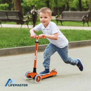 3 Wheel Kick Scooter with LED Lights, Lifemaster
