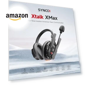 Full Duplex Wireless Intercom Headset System — Audio Conferencing, SYNCO