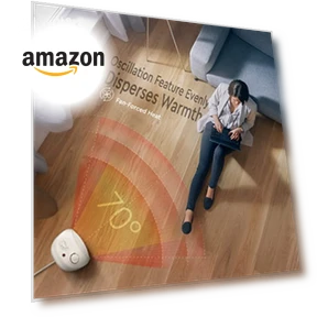 Oscillating Space Heater — Portable Heating Solutions, Comfort Zone