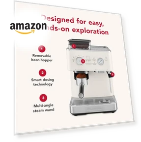 Semi Automatic Espresso Machine with Burr Grinder — Electric Coffee Grinders, KitchenAid