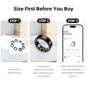 Smart Ring Activity Tracker — Smart Ring, TIAZUUX