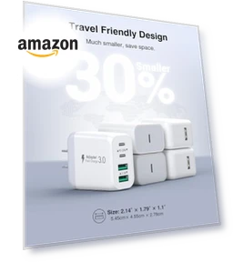 4 Port Fast Charging Block — Chargers, LCGENS