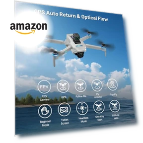 4K GPS Drone with LCD Screen — Drones, CANKETEC
