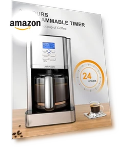 12-Cup Programmable Drip Coffee Maker — Coffee Makers, AIRMSEN