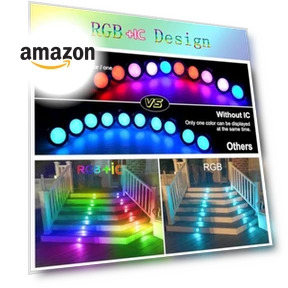 Recessed LED Deck Light Kit — Outdoor Deck Lighting, GEYUEYA Home