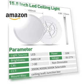 LED Flush Mount Ceiling Light — Overhead Lighting, FY WISDOM FLY LIGHTING