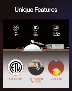 Smart Gimbal LED Recessed Lighting, Lumary