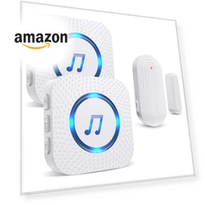 Wireless Door Chime with Contact Sensor Alarm — Kits, SanJie