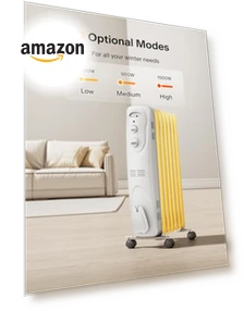 Basic Electric Oil Filled Radiator — Portable Heating Solutions, PELONIS