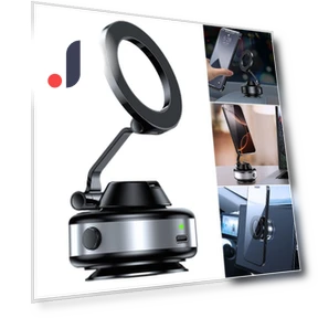 Foldable Magnetic Electric Vacuum Car Phone Holder — Dashboard Installation Kits, Auto Parts Decorate