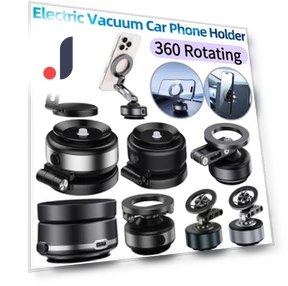 Folding Magnetic Electric Vacuum Car Phone Holder — Dashboard Installation Kits, Auto Parts Decorate