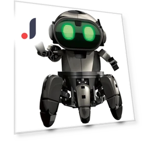 Follow Dark Edition 6-legged Dark Mechanical Robot — Interactive Animal Companions, Elekit