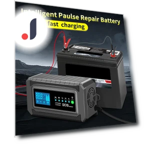 Intelligent Car Fast Charging Battery Automatic Smart Wet Dry Lead Acid Gel AGM Battery Motorcycle Pulse Repair Battery... — Chargers, Crown Global