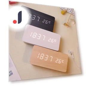 Modern Wooden LED Smart Alarm Clock — Clocks, AKA005