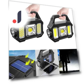 Multifunctional Outdoor Waterproof Solar Flashlight — Flashlights, AI Supermarket