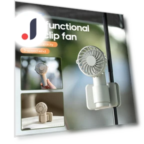 Portable Multifunctional Mini Fan with Clip — Portable USB Fans, JOHO