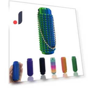 Spiked Texture Keychain Set — Blocks, yanglema