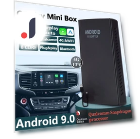 4G LTE Wireless CarPlay Mini Android Auto Ai Box Car Audio System — Stereo Receivers, loverapple
