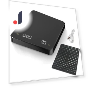 Digital Rechargeable Coffee Scale with Timer — Weight Management Tools, DC-HOME Textile