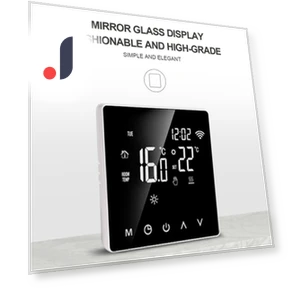 Digital Thermostat with Touch Screen — Home Climate Control, Rainbow Rain