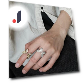 Natural Smart Butterfly Ring — Statement, Wipon