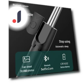 Portable Bluetooth Selfie Stick Tripod with Fill Light — Selfie Sticks, Smarter than future