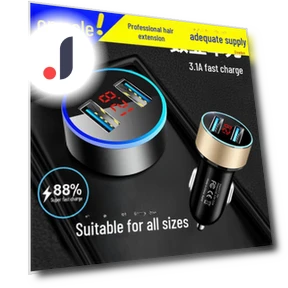 Smart Car Charger with Dual USB Ports and LED Lighting — Vehicle Power Solutions, Smarter than future