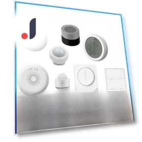 Smart Home Water Detector & Smoke Alarm with Wireless Temperature and Humidity Sensor — Smoke Detectors, Tuya