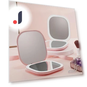 Touch Switch Travel Cosmetic Mirror — Compact & Travel, Yinangfg