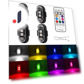 Wireless LED Strobe Lights — Vehicle Safety Signals, PHYUN-autoparts