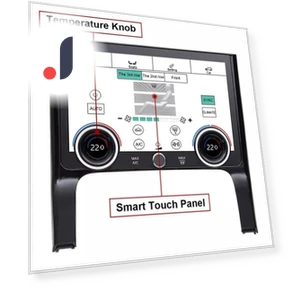 10-inch Touchscreen LCD Android Display for Climate Control — Display Modules, loverapple