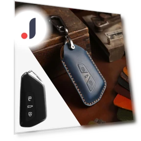 Genuine Leather Smart Car Key Cover — Clothing, Auto Parts Decorate