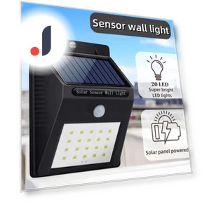 LED Solar Light Outdoor Wall Lamp — Outdoor Security & Flood Lighting, JUDING