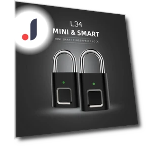 Rechargeable USB Smart Fingerprint Padlock — Luggage Locks, Tautoparts