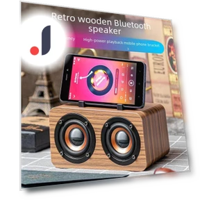 Retro Wooden Bluetooth Speaker — Portable Sound Systems, TopSky