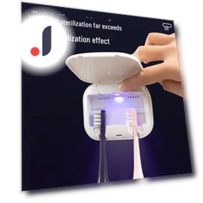 UV Wall-Mounted Smart Electric Toothbrush Sterilizer and Storage Rack — Toothbrush Holders, TrendVibeCN