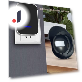 Waterproof Wireless Induction Doorbell with Human Presence Infrared Sensor — Smart Home Security, AI Supermarket
