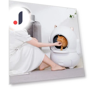 Automatic Cleaning Robotic Cat Litter Box — Training Systems, Rainbow Rain