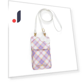 Hello Kitty Dress Tartan Design Series Smartphone Shoulder Bag — Pouches, Sanrio