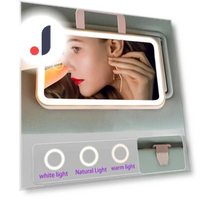 LED Illuminated Car Sun Visor Mirror — Interior Mirrors, NyPhoenix Auto
