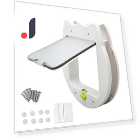 Pet Door with 4-Way Locking — Doorbells, Health & Beauty PRODUCT