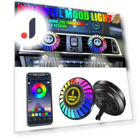Smart Car Air Freshener with RGB Lighting and Music Sync — Car Air Fresheners, NyPhoenix Auto