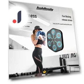 Smart Musical Boxing Wall Target for Stress Relief — Executive Desk, GigaFactory Warm Clothing