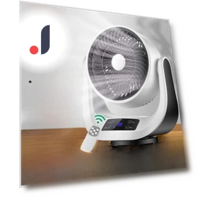 Smart Table Fan with Remote Control — Ceiling Fans, Camel